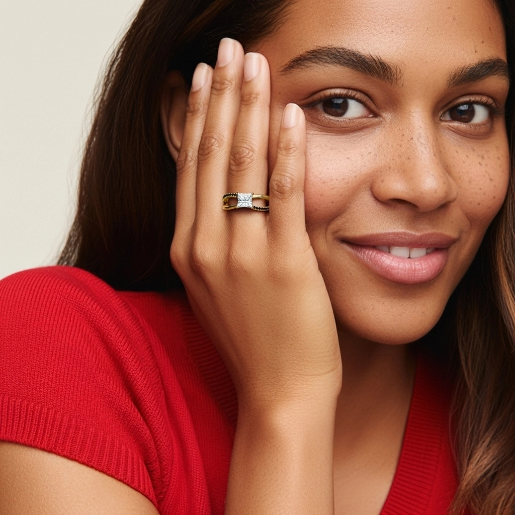 Prong Engagement Ring 1.00ct Cubic Zirconia