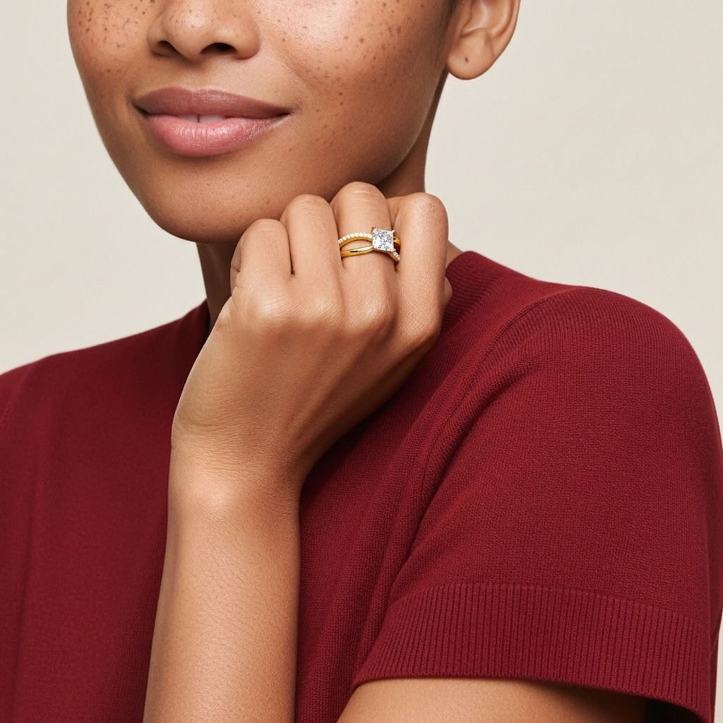 Prong Engagement Ring 1.20ct Moissanite