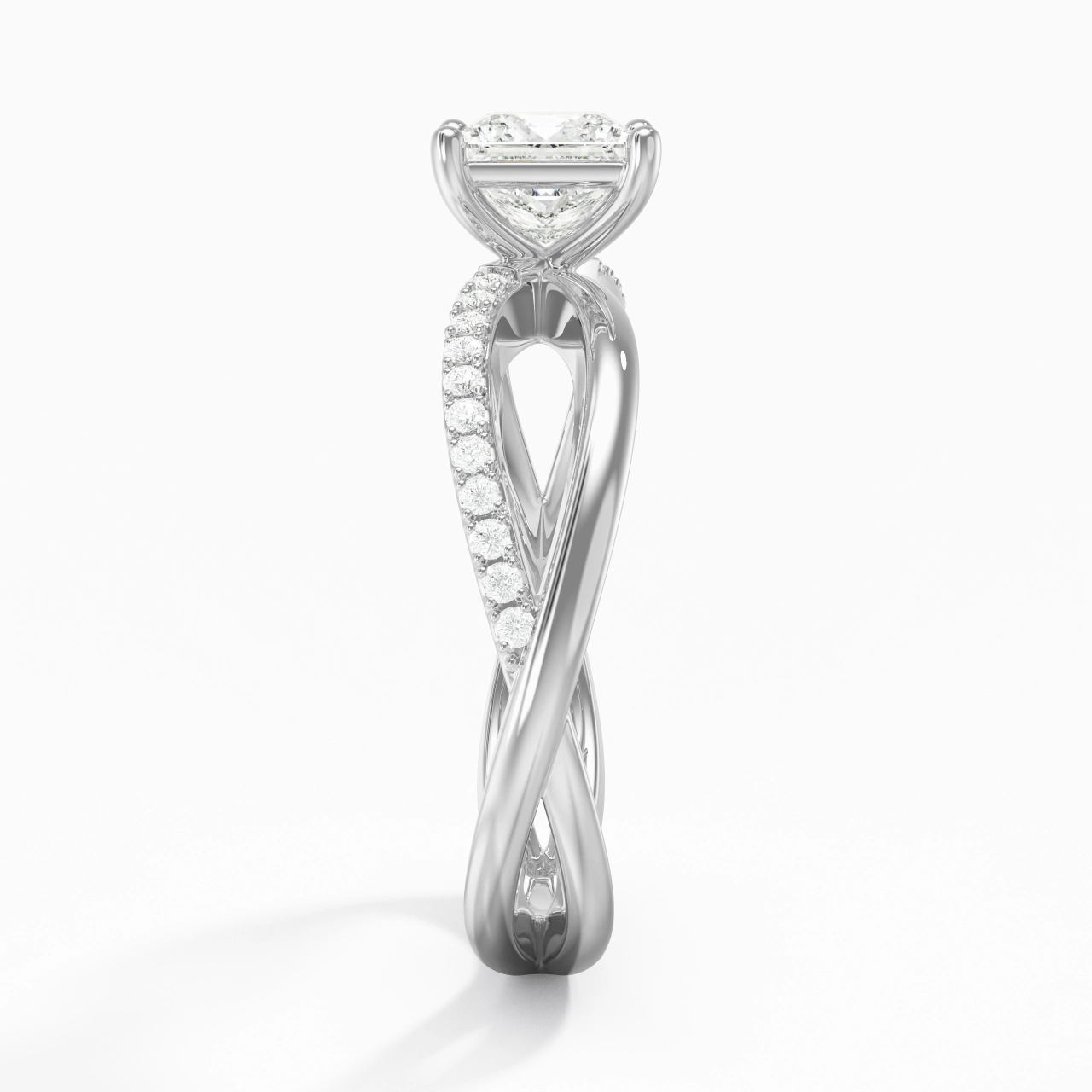 Prong Engagement Ring 1.00ct Moissanite