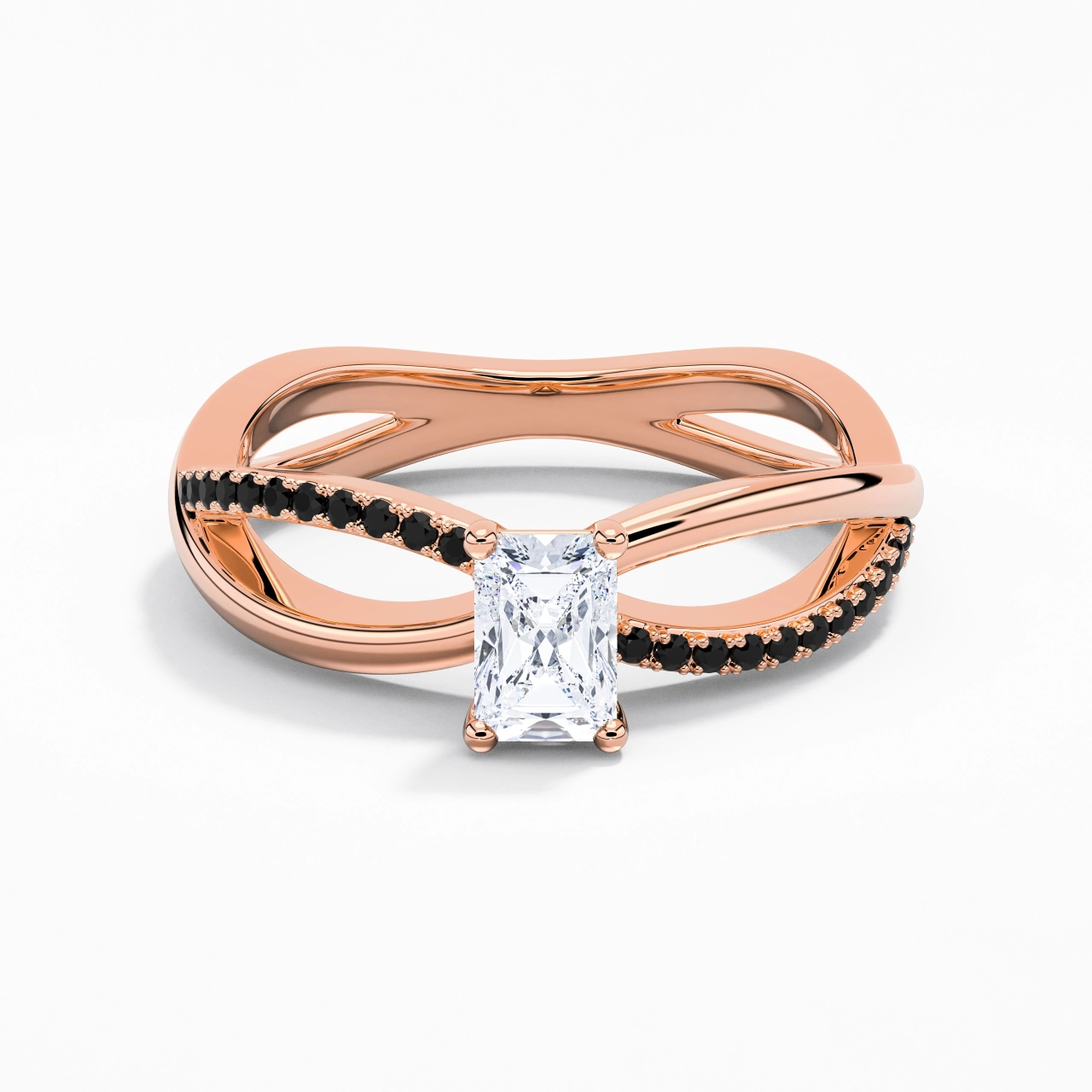 Prong Engagement Ring 0.80ct Cubic Zirconia