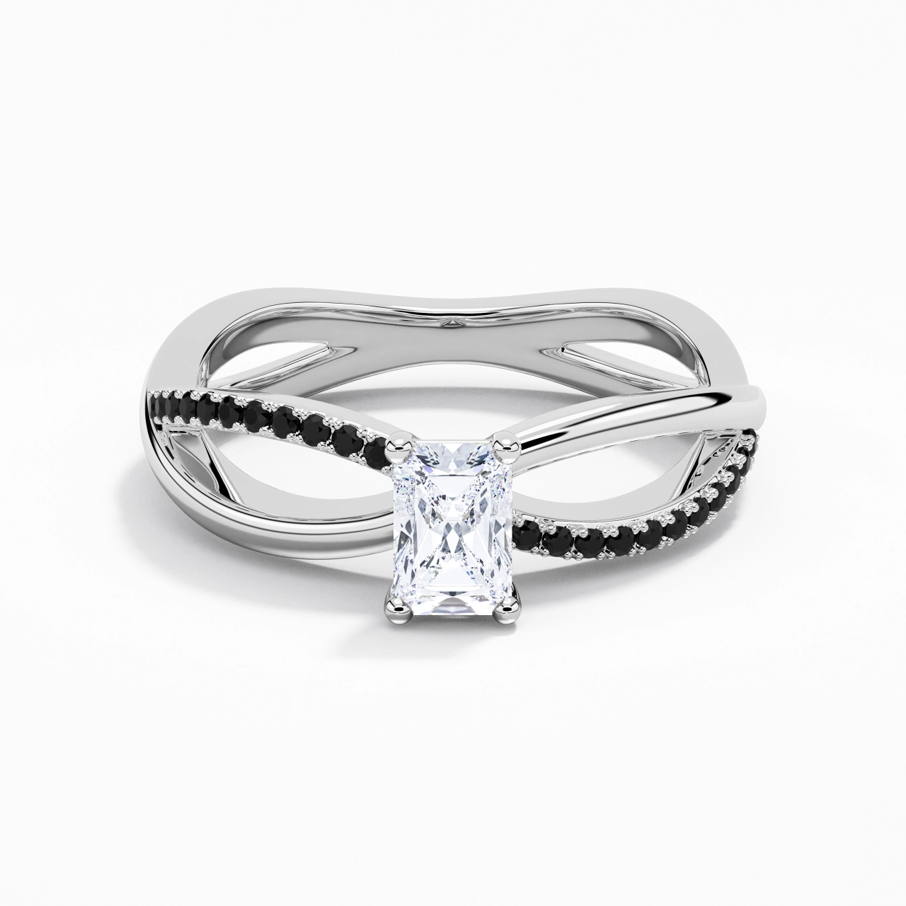 Prong Engagement Ring 0.80ct Cubic Zirconia