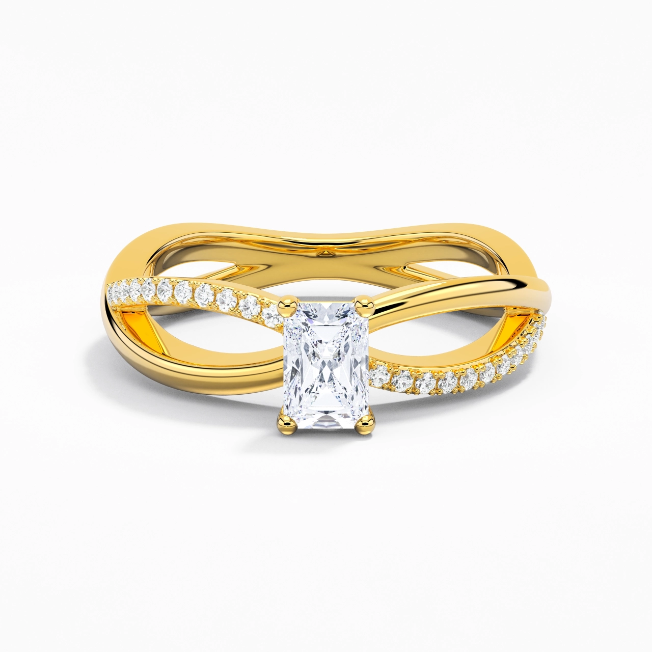Prong Engagement Ring 0.80ct Moissanite