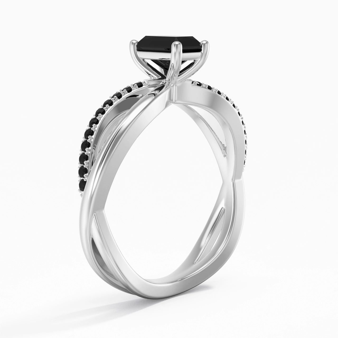 Prong Engagement Ring 0.80ct Cubic Zirconia