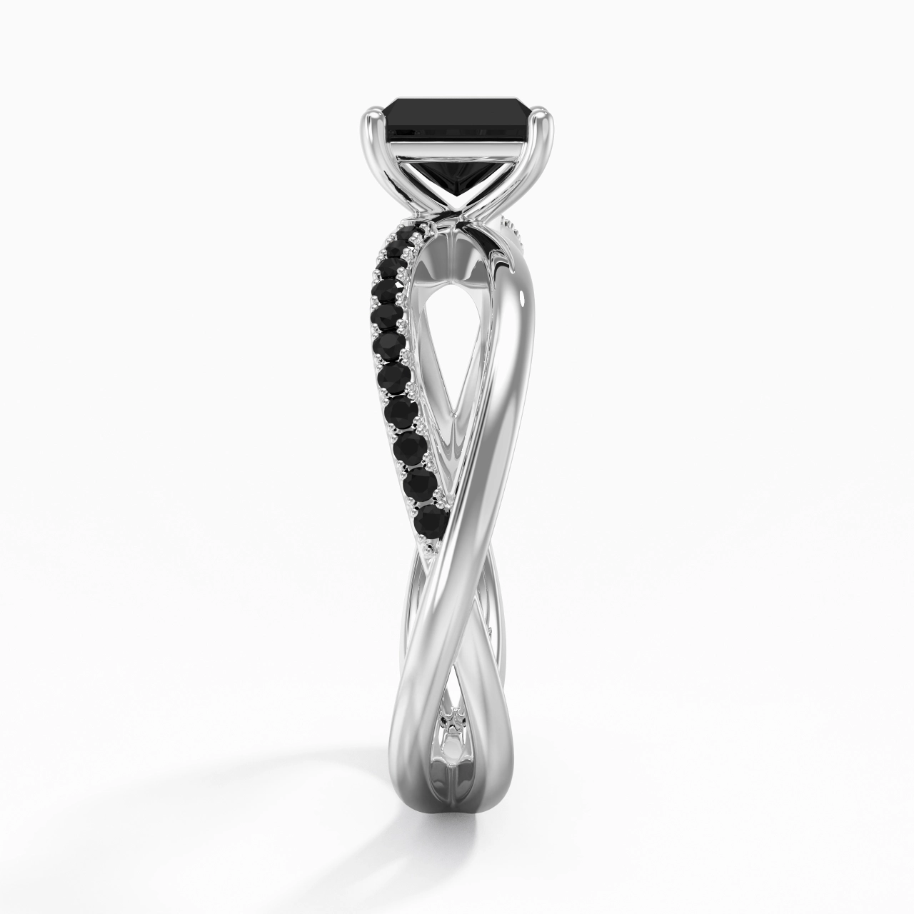 Prong Engagement Ring 0.80ct Cubic Zirconia