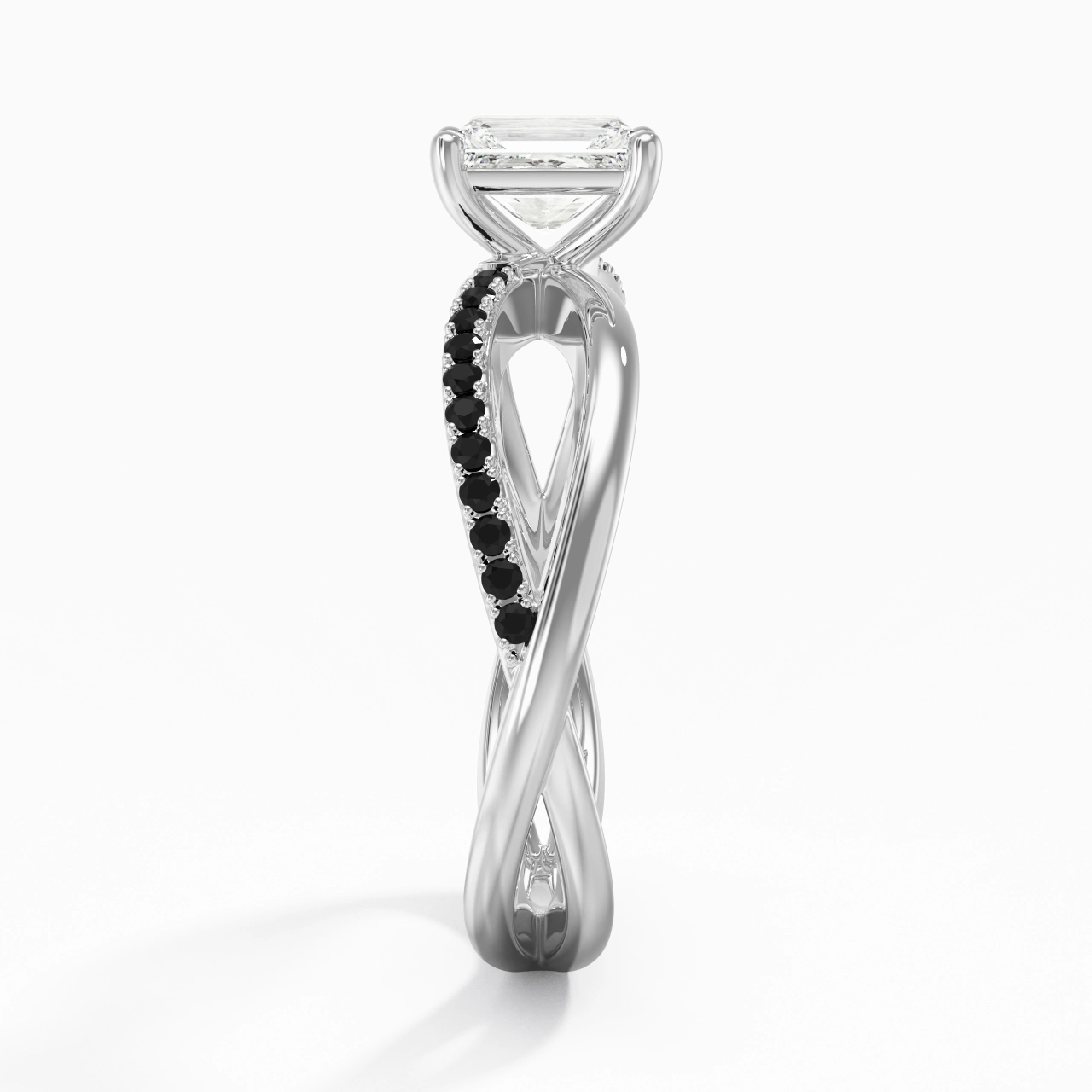 Prong Engagement Ring 0.80ct Cubic Zirconia