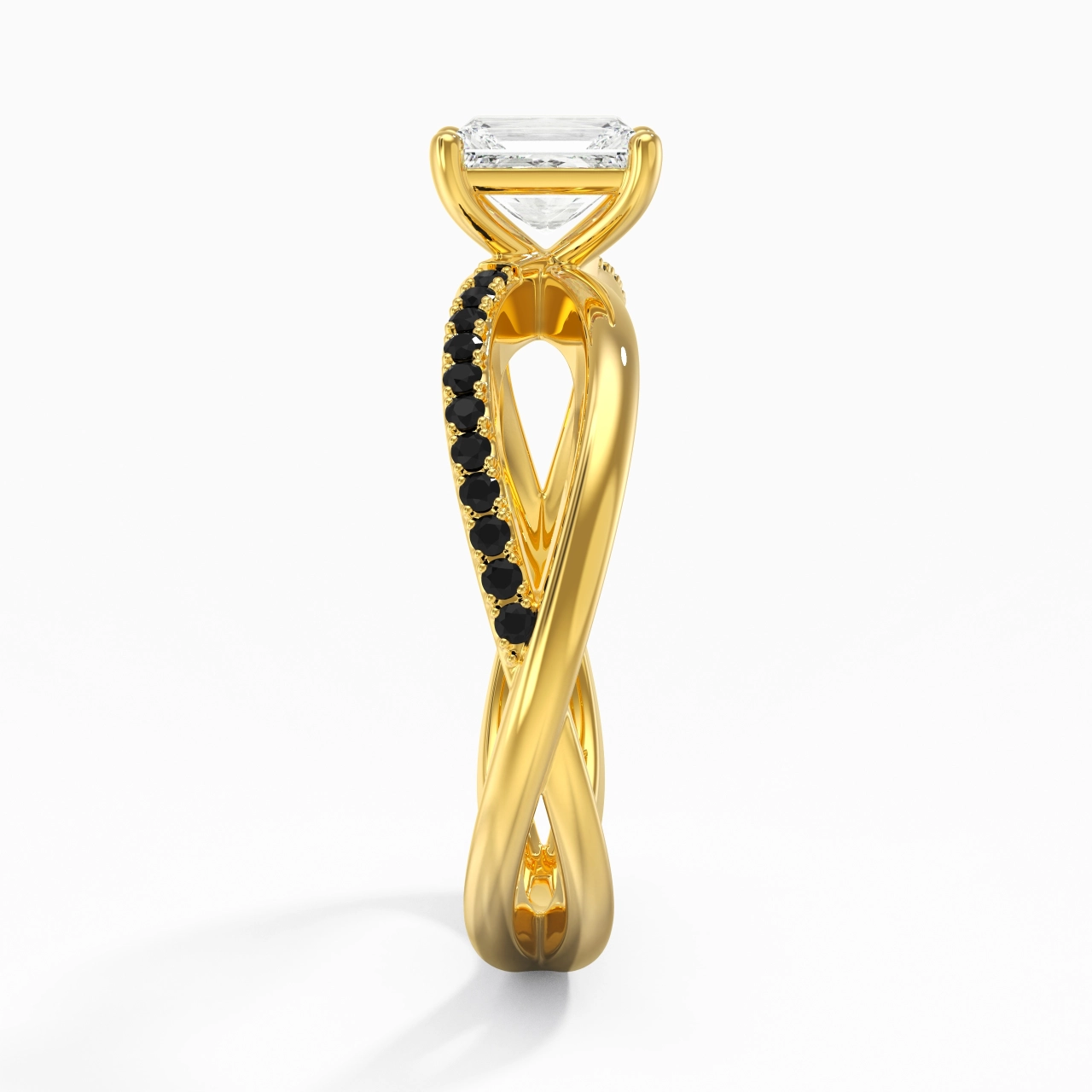 Prong Engagement Ring 0.80ct Cubic Zirconia