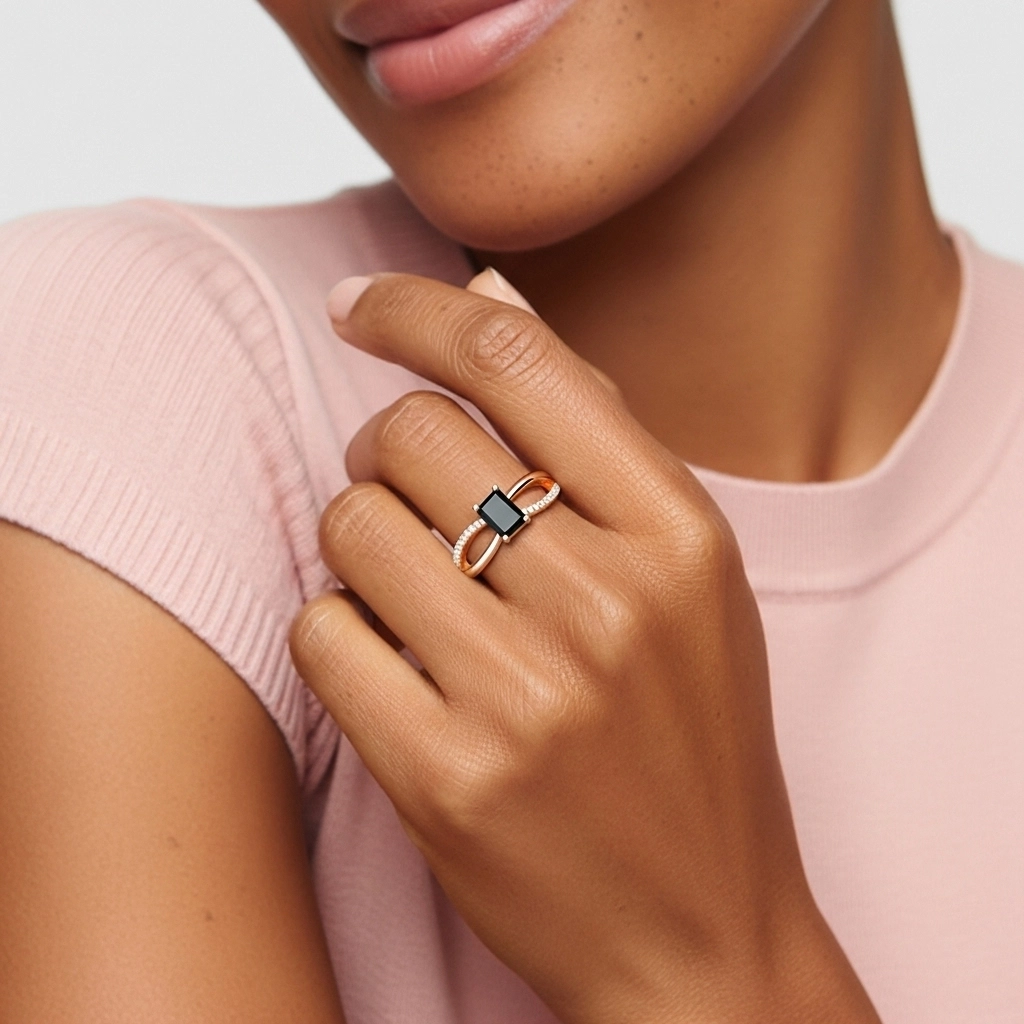 Prong Engagement Ring 0.80ct Cubic Zirconia