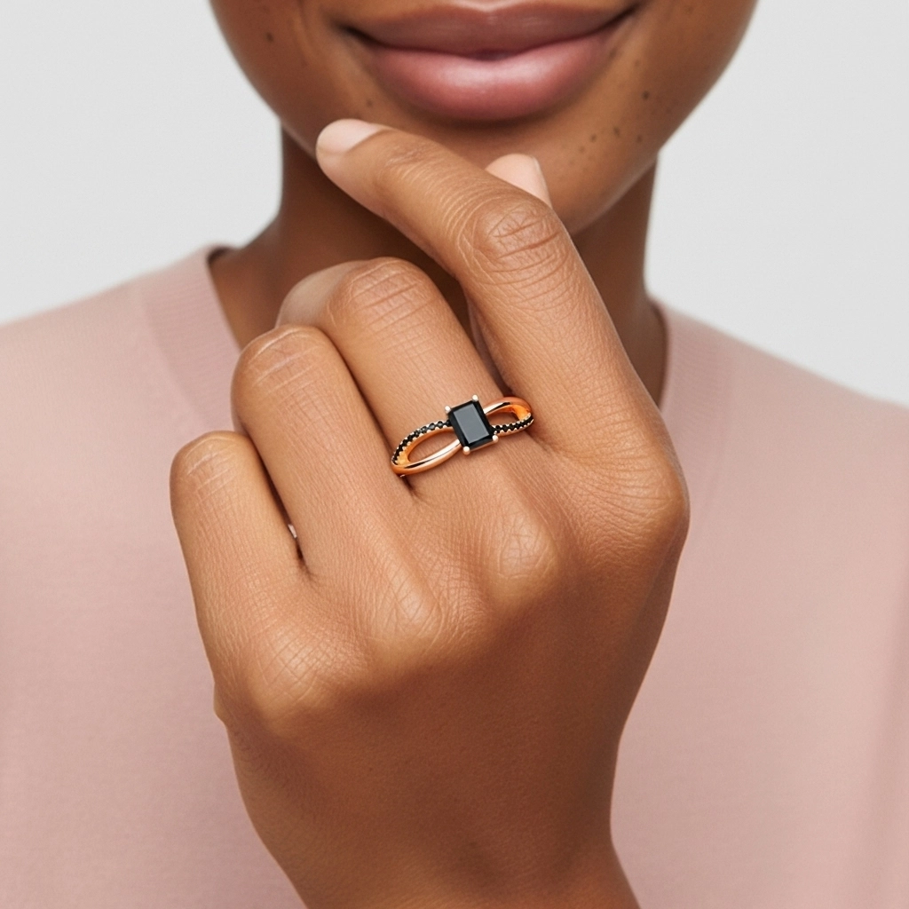 Prong Engagement Ring 0.80ct Cubic Zirconia