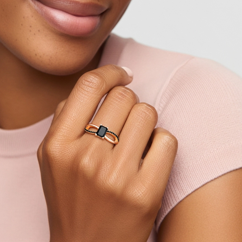 Prong Engagement Ring 0.80ct Cubic Zirconia