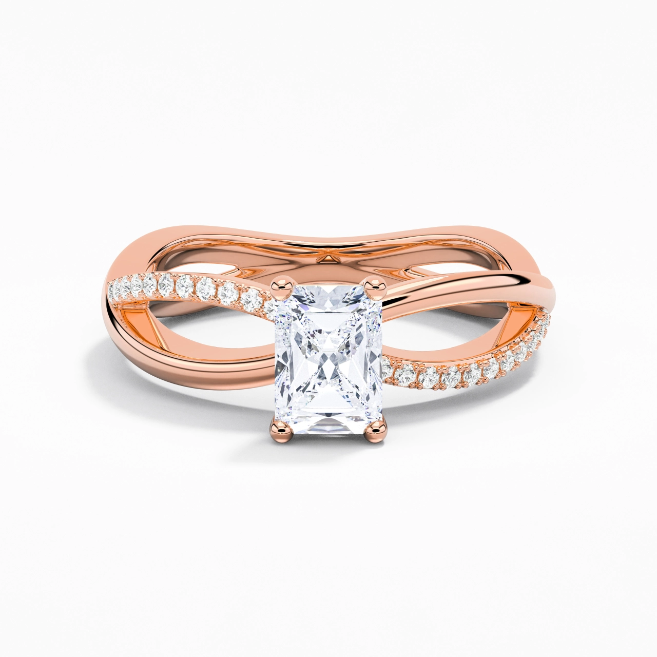 Prong Engagement Ring 1.00ct Moissanite