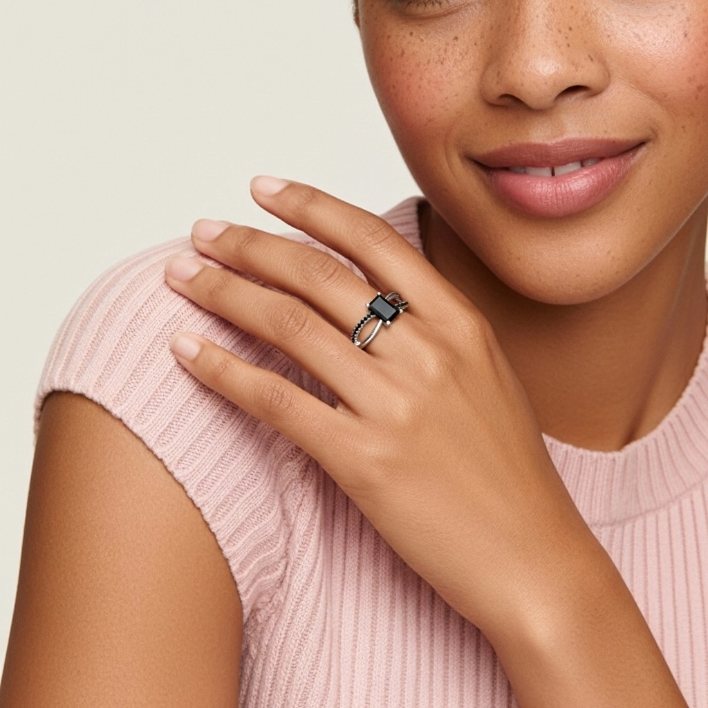 Prong Engagement Ring 0.80ct Cubic Zirconia