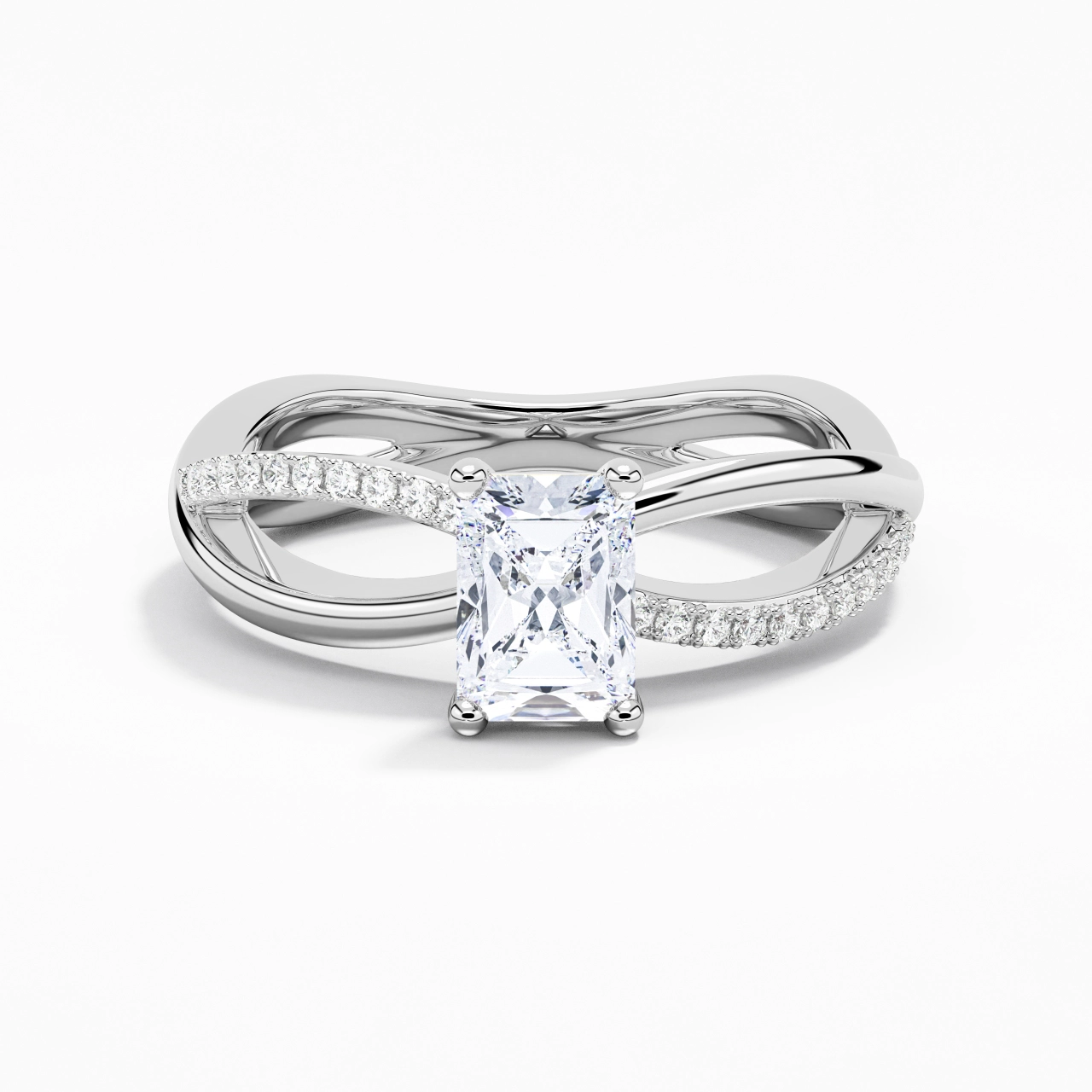 Prong Engagement Ring 1.00ct Moissanite