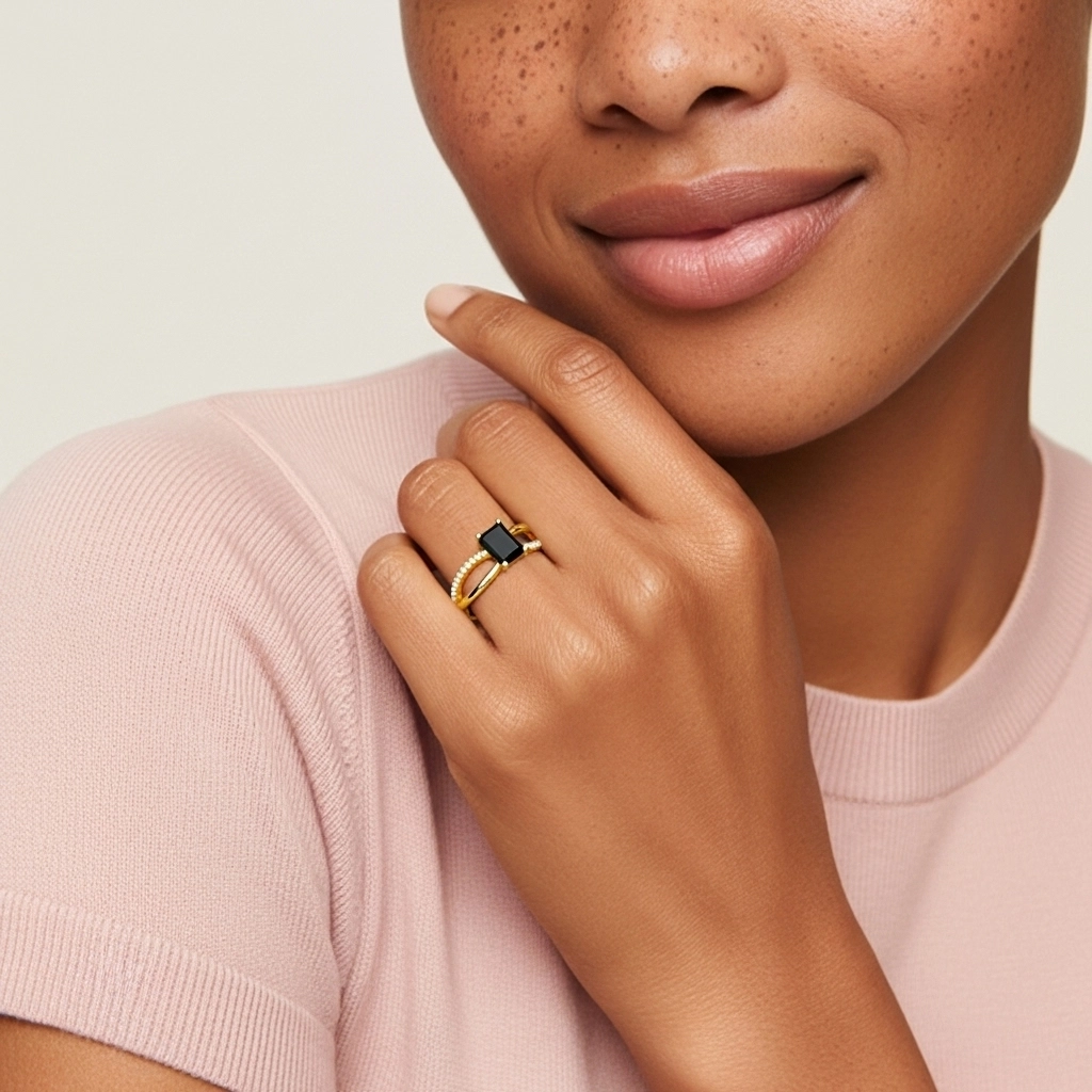 Prong Engagement Ring 0.80ct Cubic Zirconia