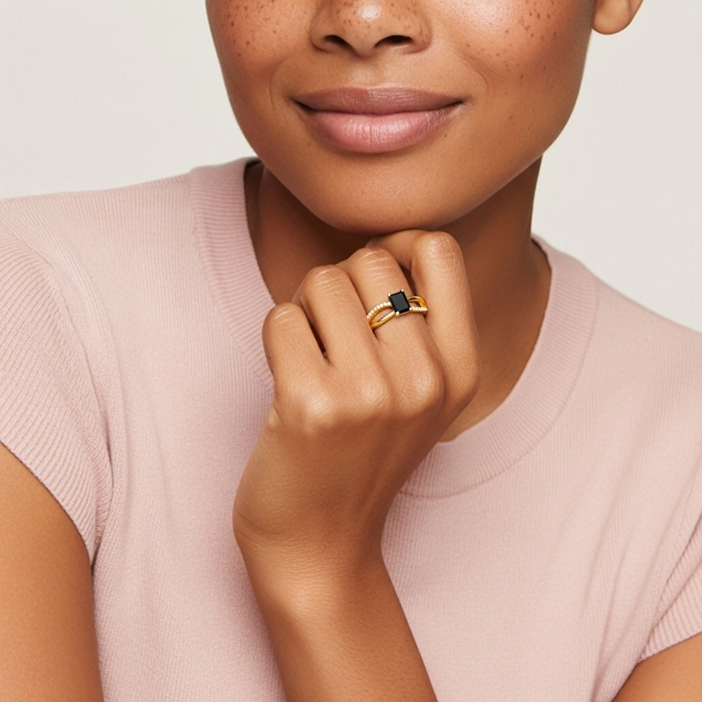 Prong Engagement Ring 0.80ct Cubic Zirconia