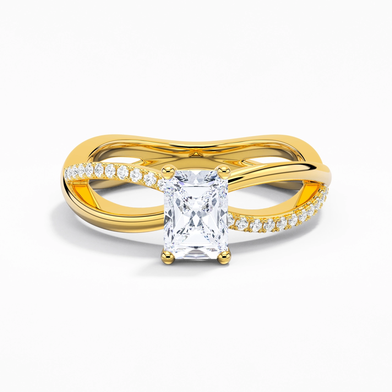 Prong Engagement Ring 1.00ct Moissanite