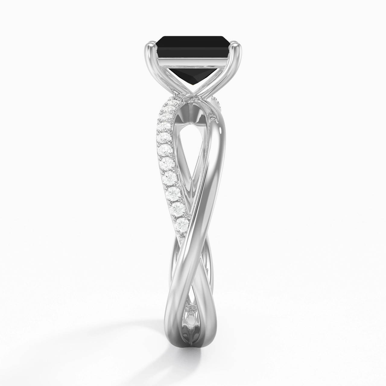 Griffe Bague de fiançailles 1.00ct Zircon cubique