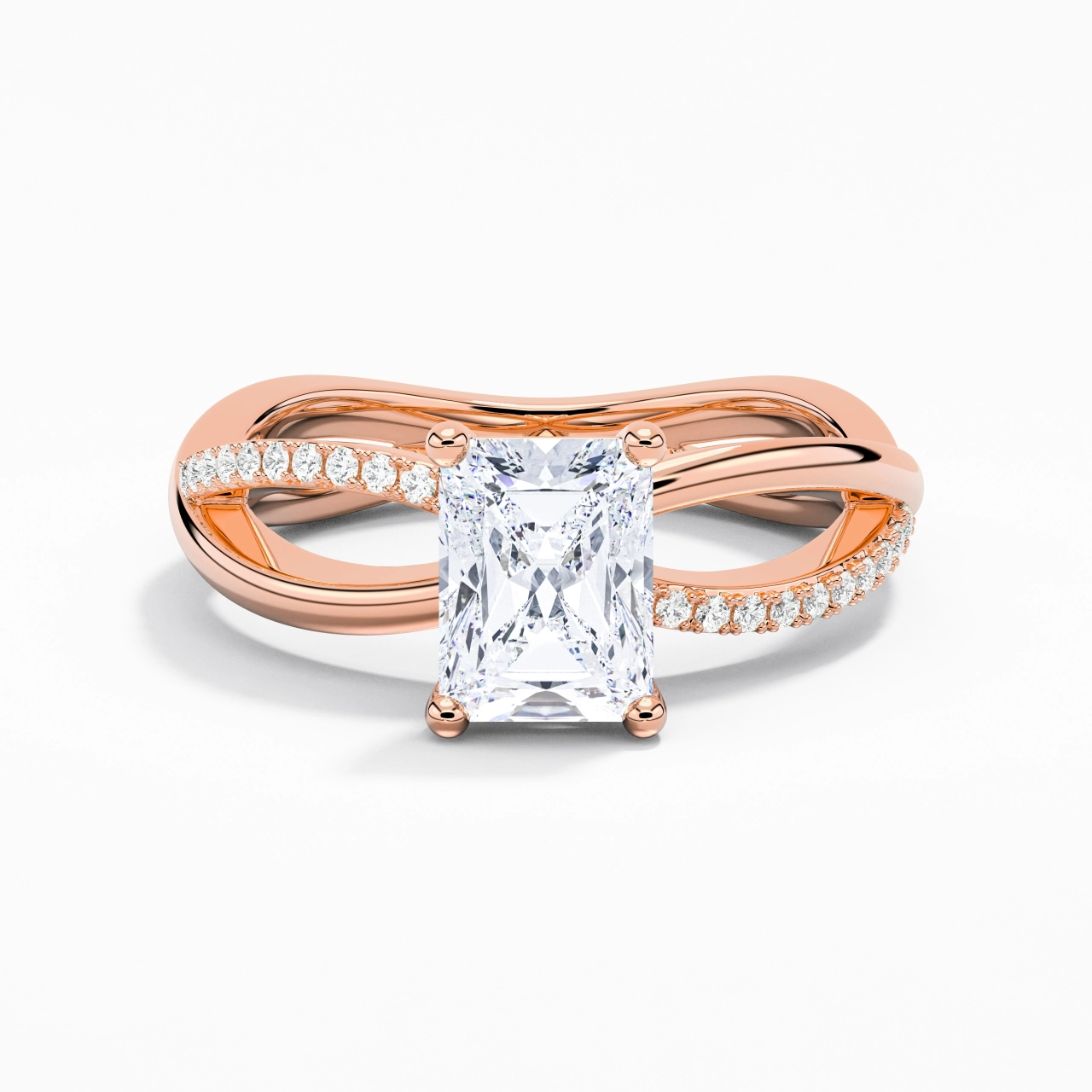 Prong Engagement Ring 2.00ct Moissanite