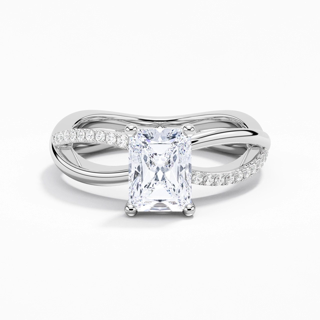 Prong Engagement Ring 2.00ct Moissanite