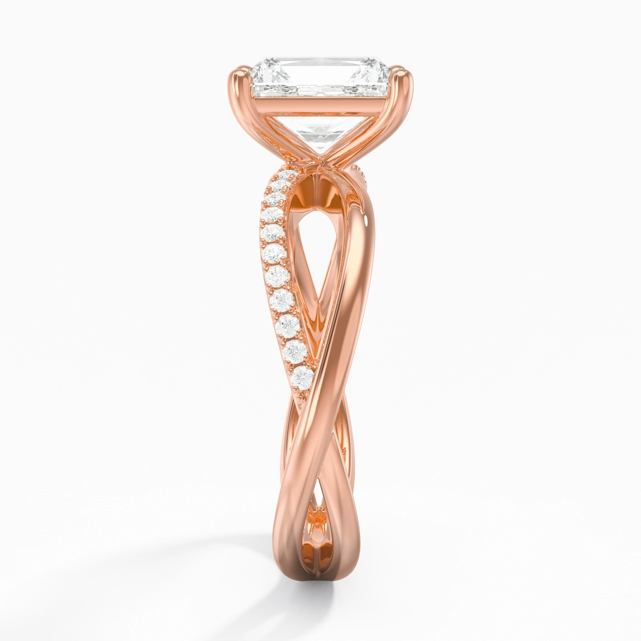 Prong Engagement Ring 2.00ct Moissanite