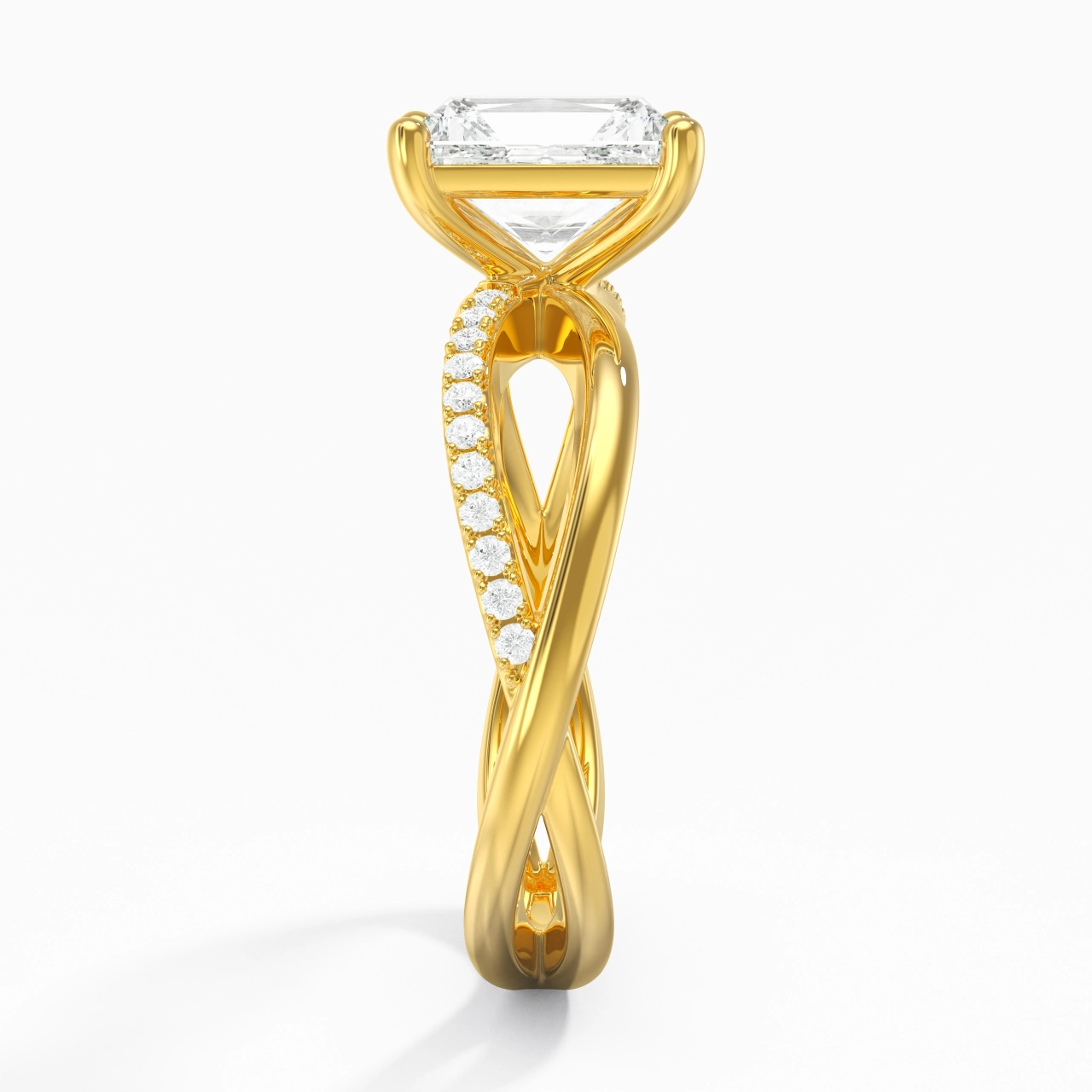 Prong Engagement Ring 2.00ct Moissanite