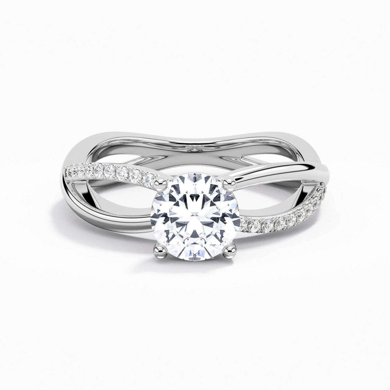 Prong Engagement Ring 1.20ct Moissanite