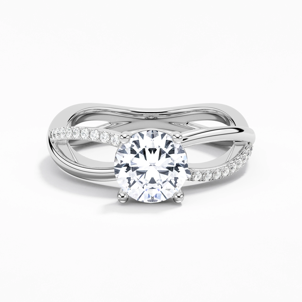 Prong Engagement Ring 1.50ct Moissanite