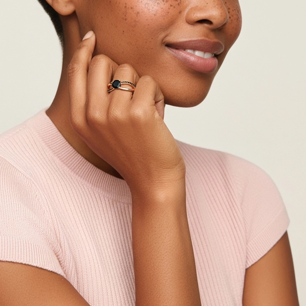 Garra Anillo de Compromiso 1.00ct Circonio cúbico