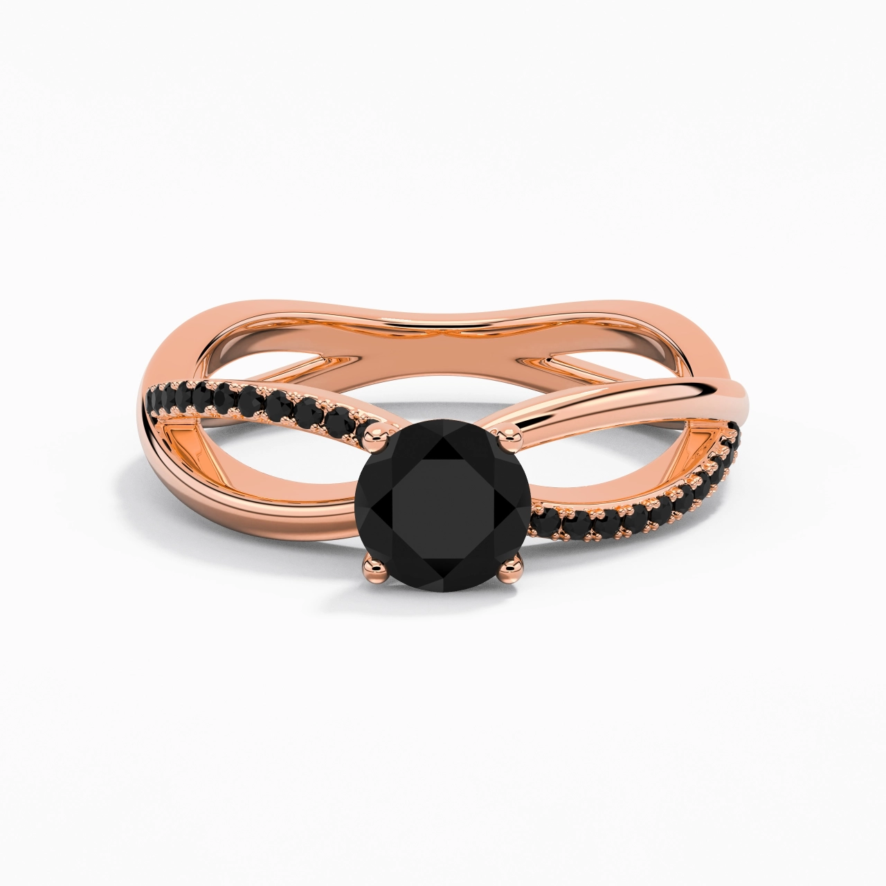 Garra Anillo de Compromiso 1.00ct Circonio cúbico