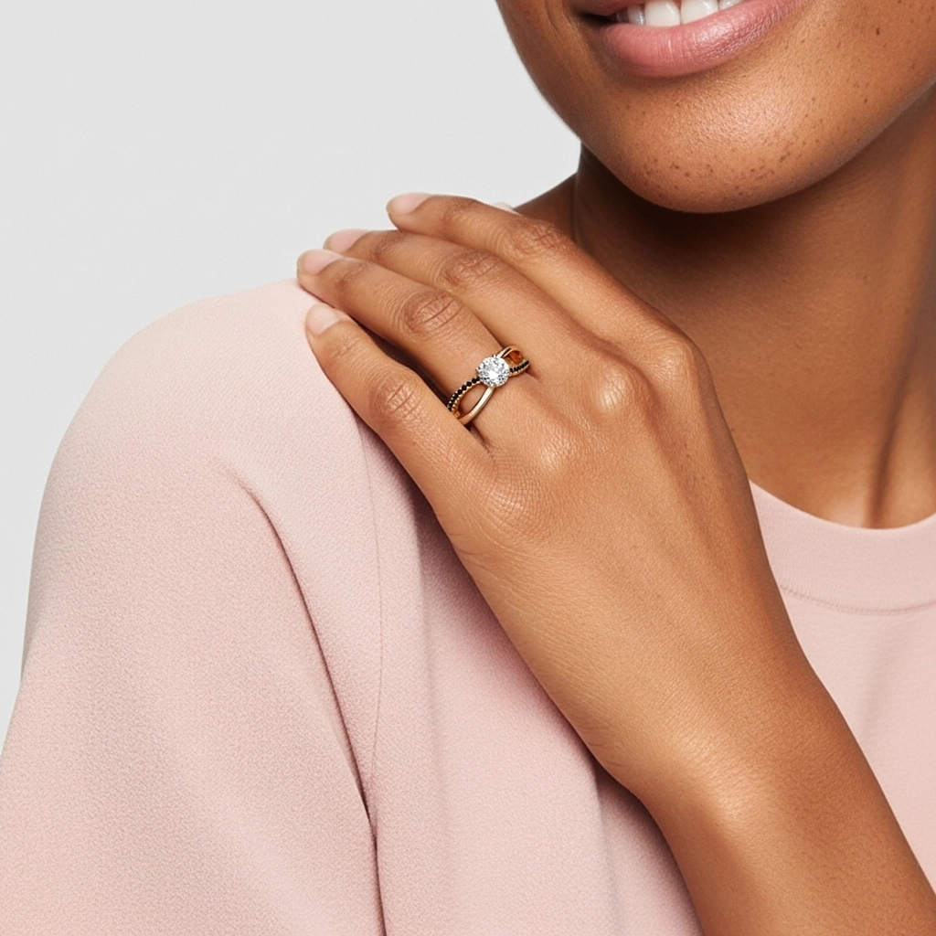 Prong Engagement Ring 1.00ct Cubic Zirconia