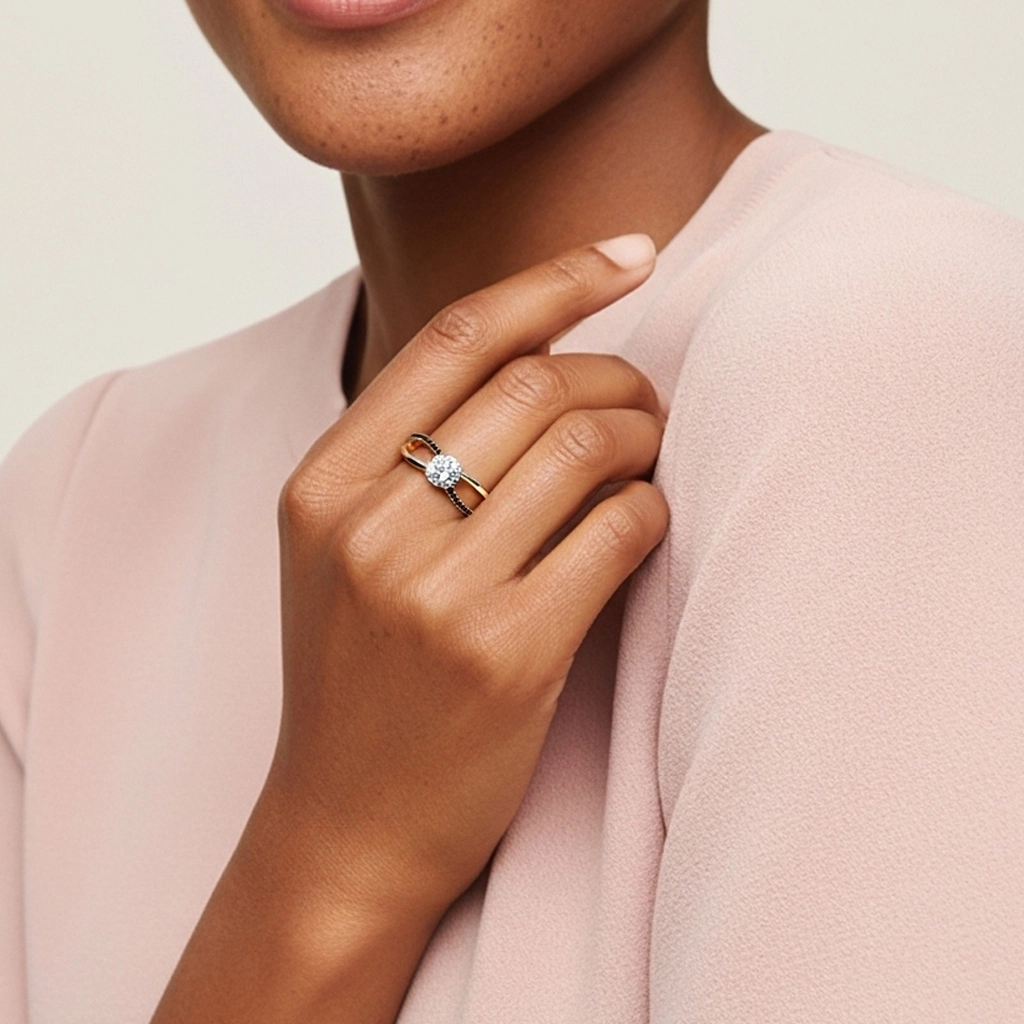 Prong Engagement Ring 1.00ct Cubic Zirconia