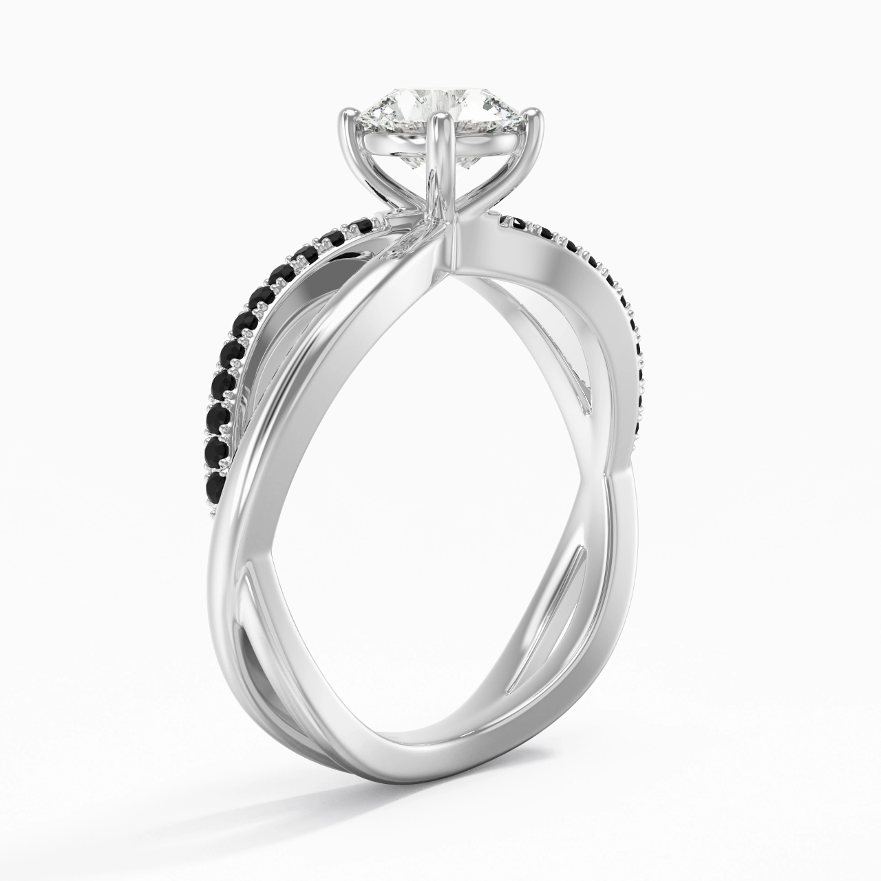 Prong Engagement Ring 1.00ct Cubic Zirconia