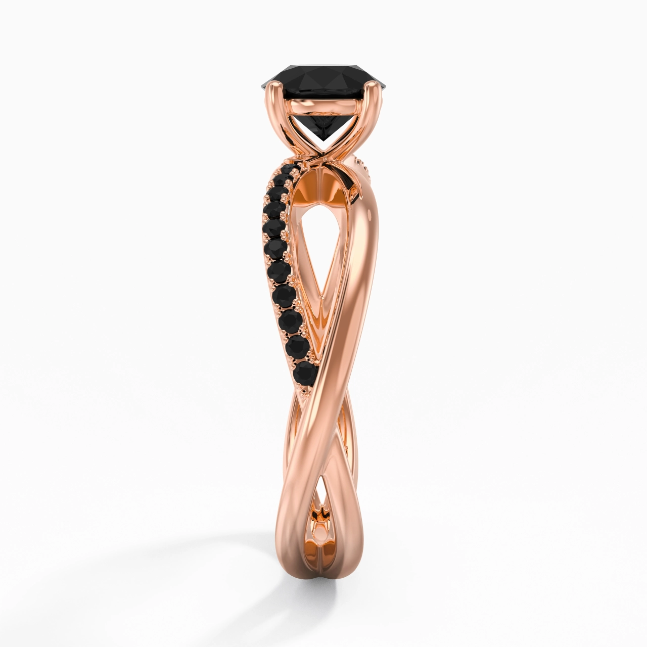 Garra Anillo de Compromiso 1.00ct Circonio cúbico