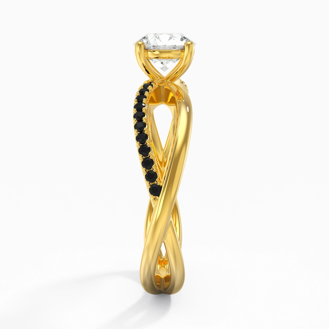 Garra Anillo de Compromiso 1.00ct Circonio cúbico