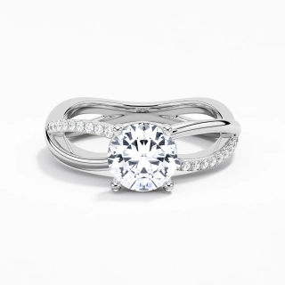 Griffe Bague de fiançailles 1.50ct Moissanite