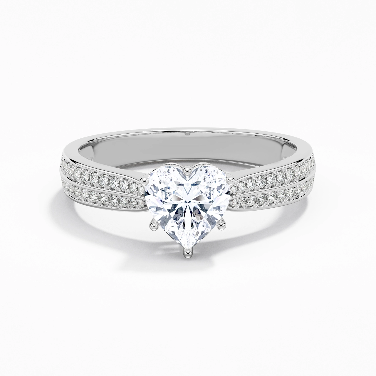 1.20ct Moissanite Engagement Ring 925 Sterling Silver