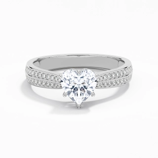 1.20ct Moissanite Engagement Ring 925 Sterling Silver