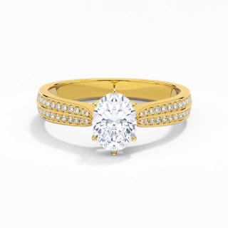 1.50ct Moissanite Engagement Ring 18K Gold