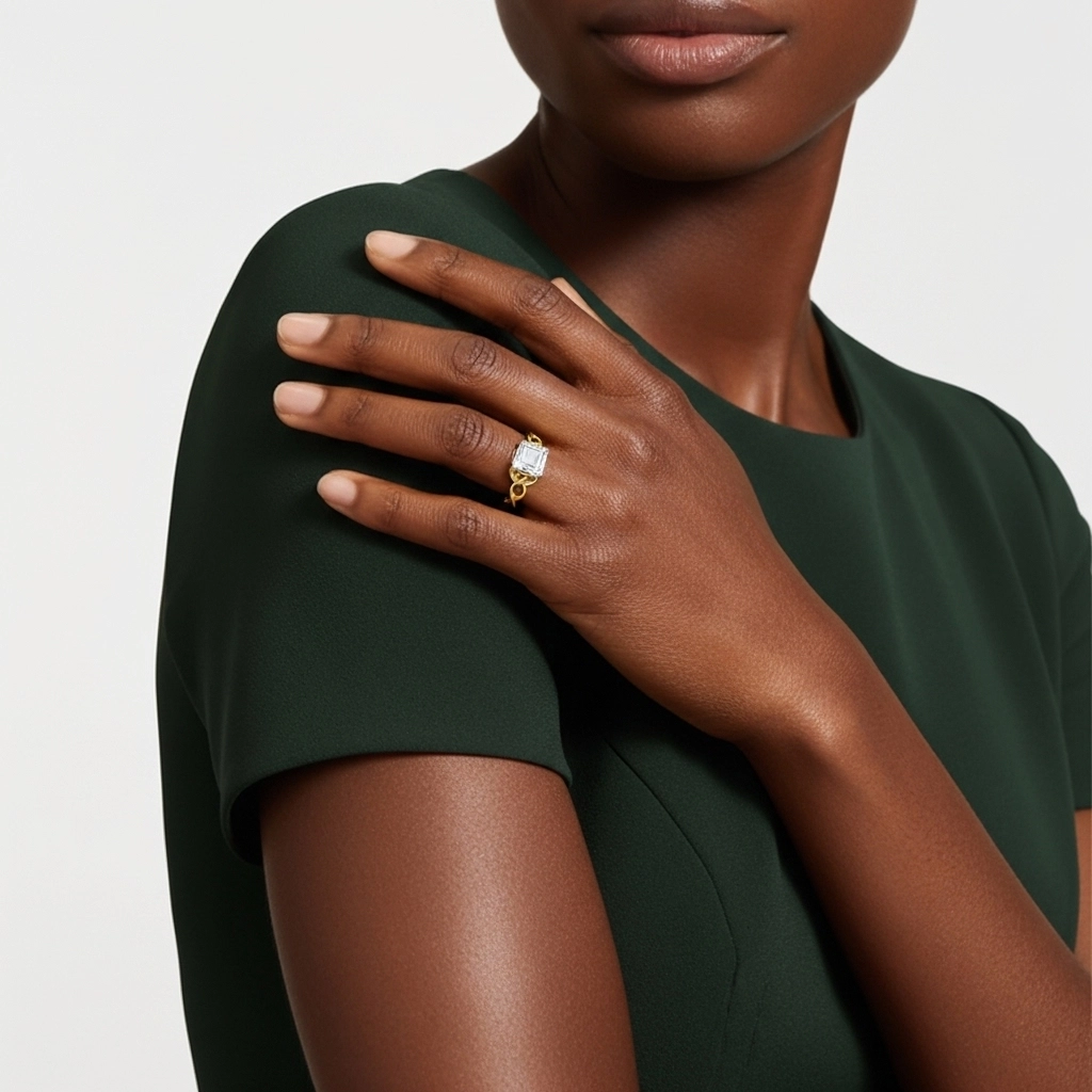 Celtic Knot Solitaire Engagement Ring 1.00ct Moissanite