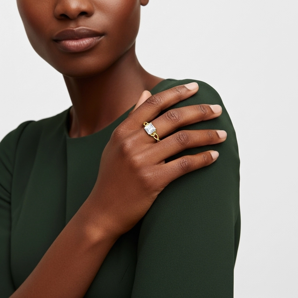 Celtic Knot Solitaire Engagement Ring 1.00ct Moissanite