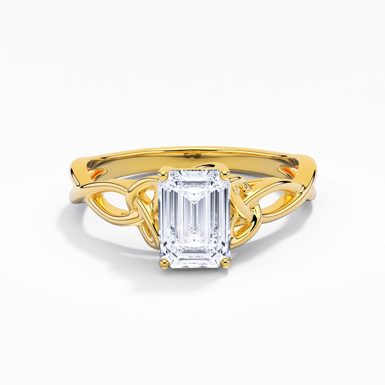 925 Sterling Silver Moissanite Engagement Ring