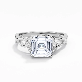 Celtic Knot Solitaire Engagement Ring 2.00ct Moissanite