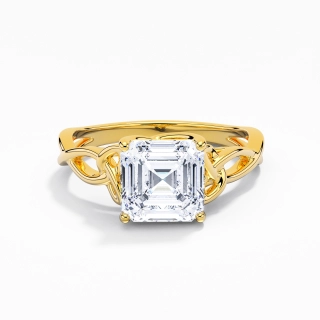 Celtic Knot Solitaire Engagement Ring 2.00ct Moissanite