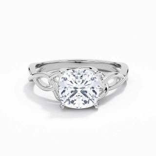 Celtic Knot Solitaire Engagement Ring 2.00ct Moissanite