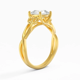 Celtic Knot Solitaire Engagement Ring 2.00ct Moissanite