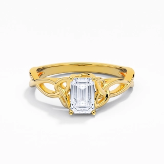 925 Sterling Silver Moissanite Engagement Ring
