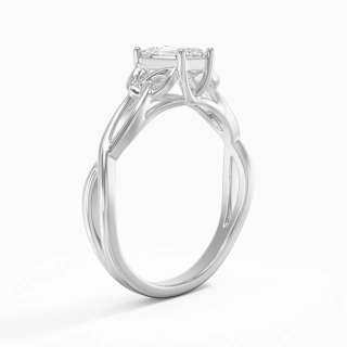 925 Sterling Silver Moissanite Engagement Ring
