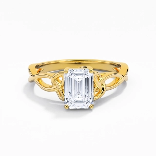 925 Sterling Silver Moissanite Engagement Ring