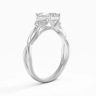 925 Sterling Silver Moissanite Engagement Ring
