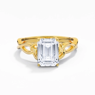 925 Sterling Silver Moissanite Engagement Ring