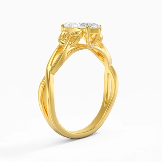 Celtic Knot Solitaire Engagement Ring 1.00ct Moissanite